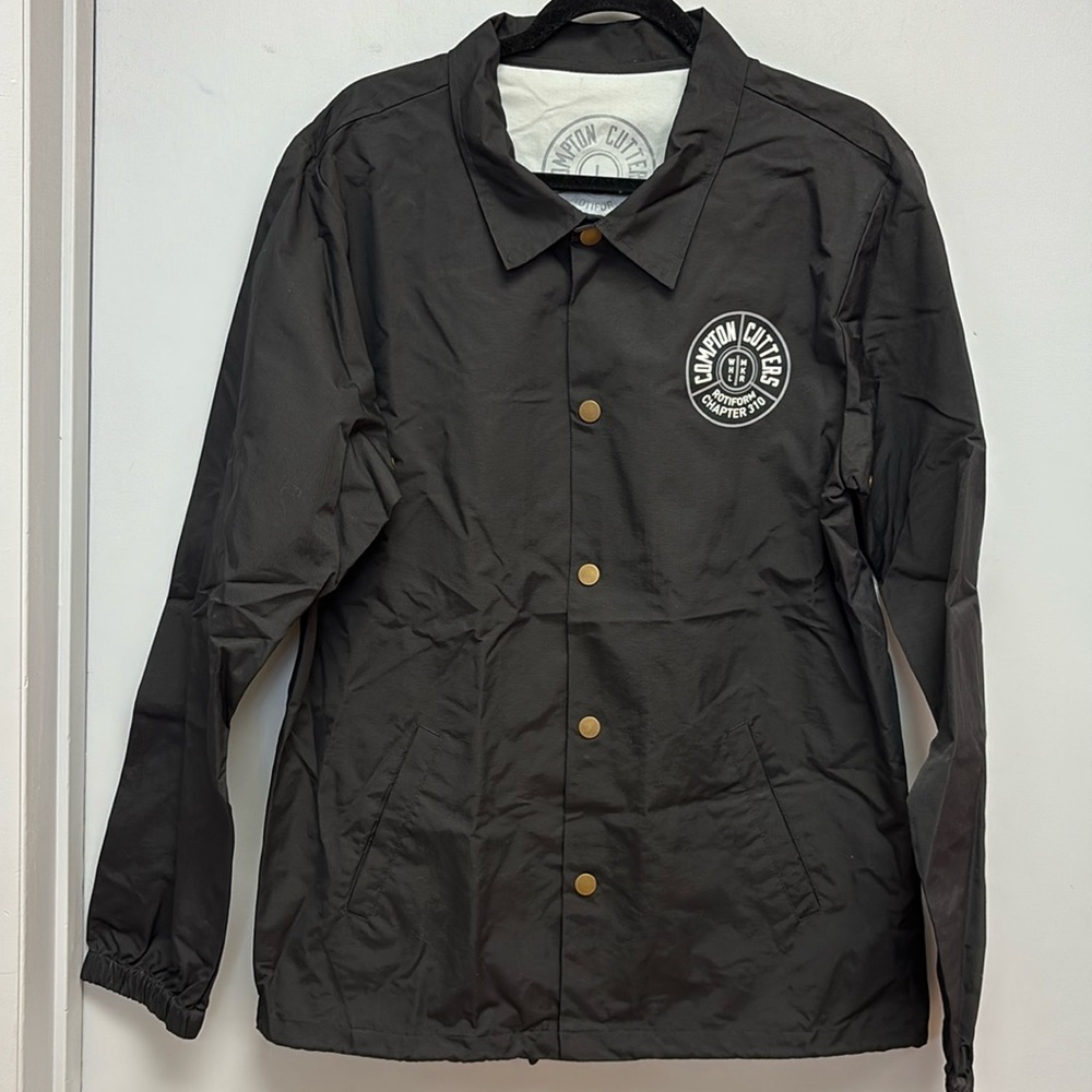 Compton Cutters {Independent Trading Co} Men’s Snap Closure Windbreaker Jacket L